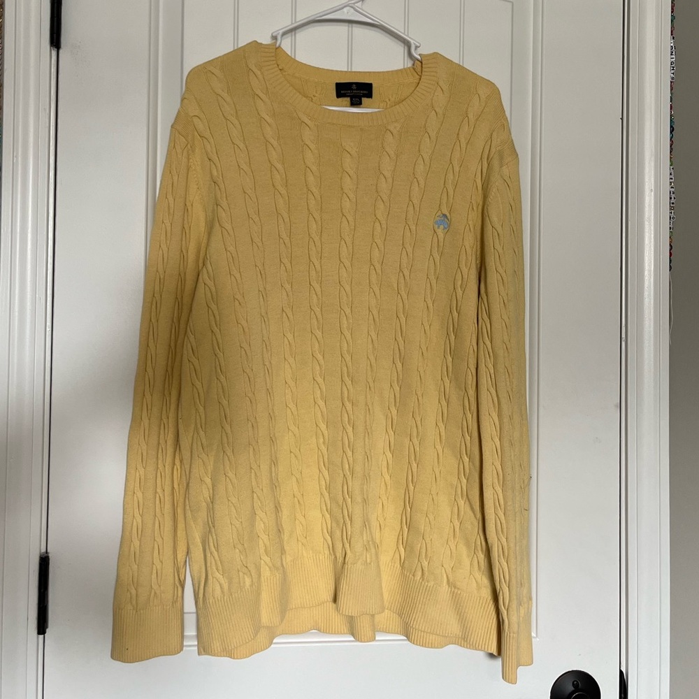 Yellow Brooks Brothers Men’s Sweater